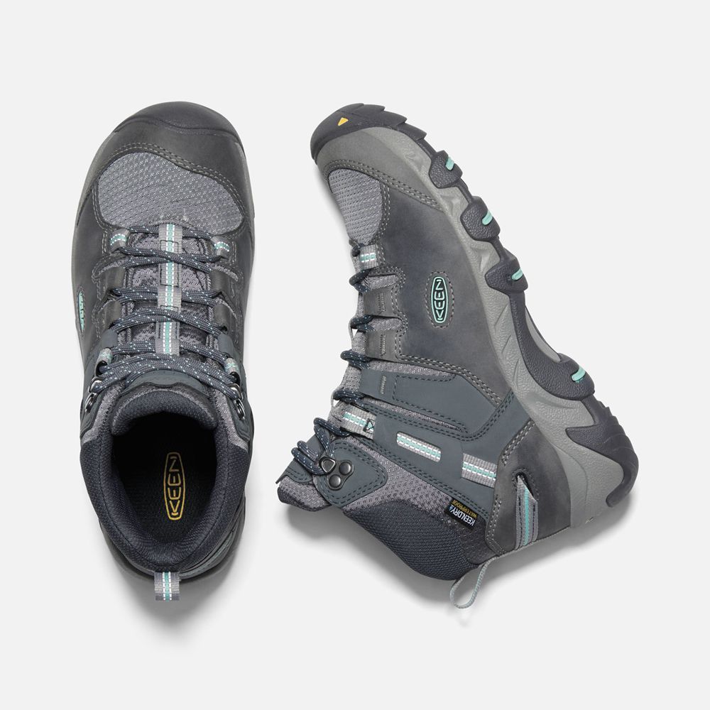 Keen Outdoor Bot Kadın Koyu Gri - Steens Deri Waterproof - Türkiye KLDF39058